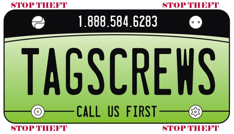 Loss Prevention Fasteners Anti Theft Screws For License Plate