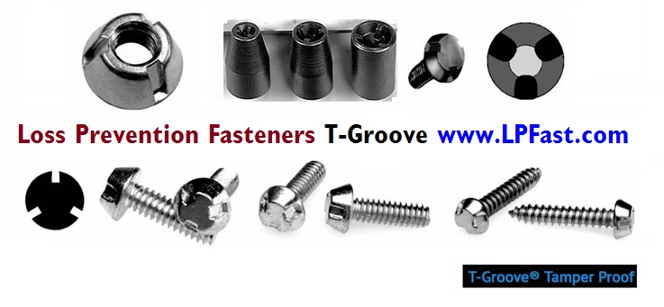 Tri-Groove Tamper Proof Security Nuts 316 Stainless Steel Anti-Theft Fasteners 